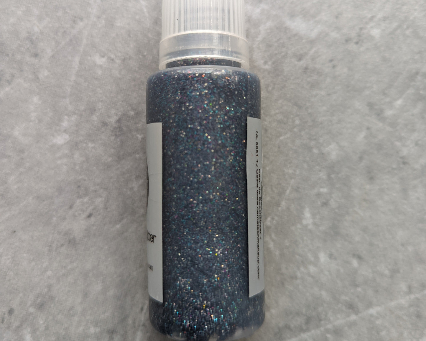 Glitter Gel "DunkelSilber"