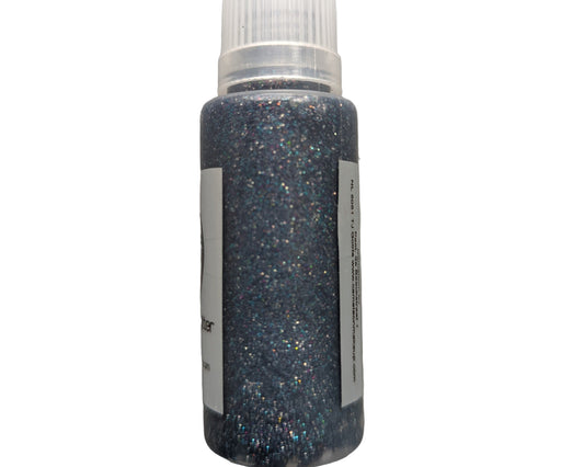 Glitter Gel "DunkelSilber"