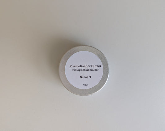Bio Glitzer, Silber M