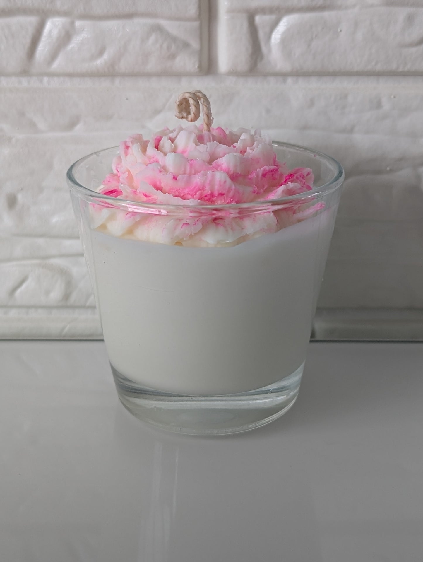 Duftkerze "Rosenduft" rosa