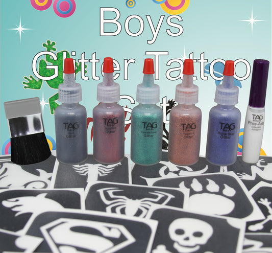 Glitzer Tattoo Set "Boys"