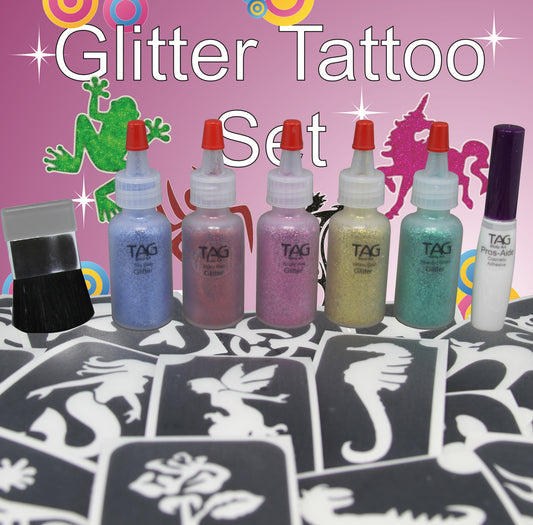 Glitzer Tattoo Set Party