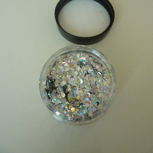 Loser Glitzer, silber