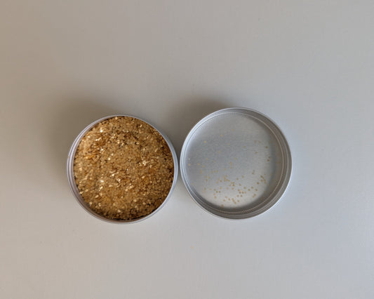Bio Glitzer, Gold M