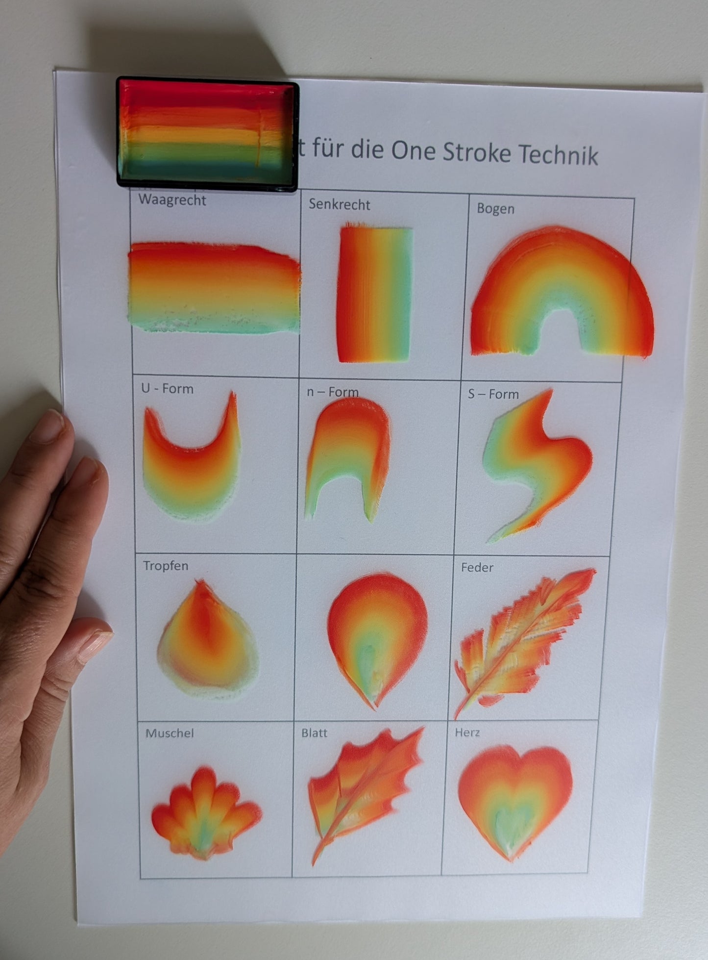 Übungstafel "Transparent"