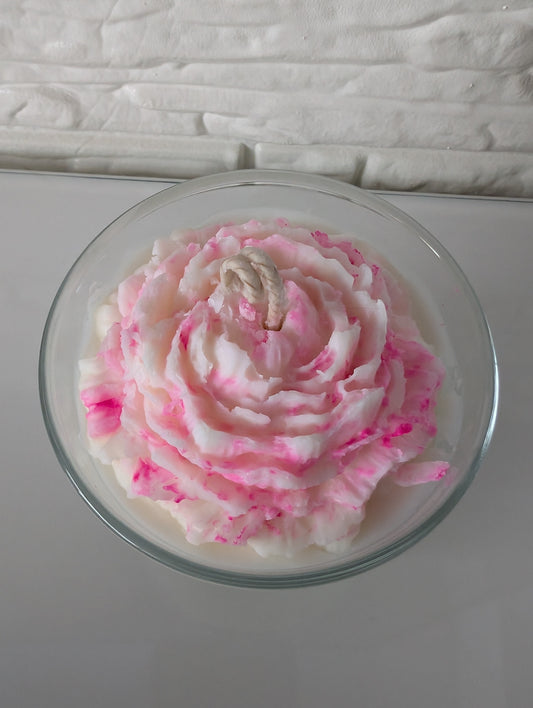 Duftkerze "Rosenduft" rosa