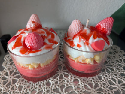 Dessertkerze "Strawberry Cheesecake"