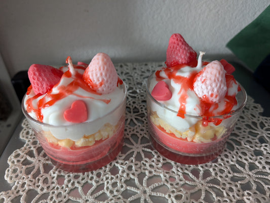 Dessertkerze "Strawberry Cheesecake"